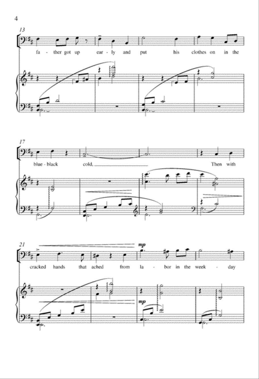 Those Winter Sundays Those Winter Sundays 4-Part scores gallery preview page 4