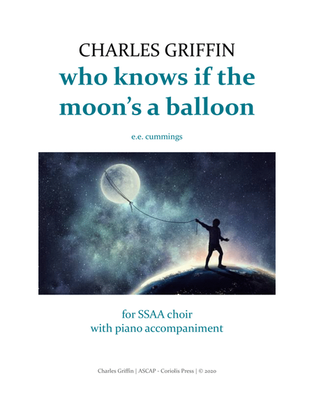 who knows if the moon's a balloon - SSAA (Children) & Piano image number null