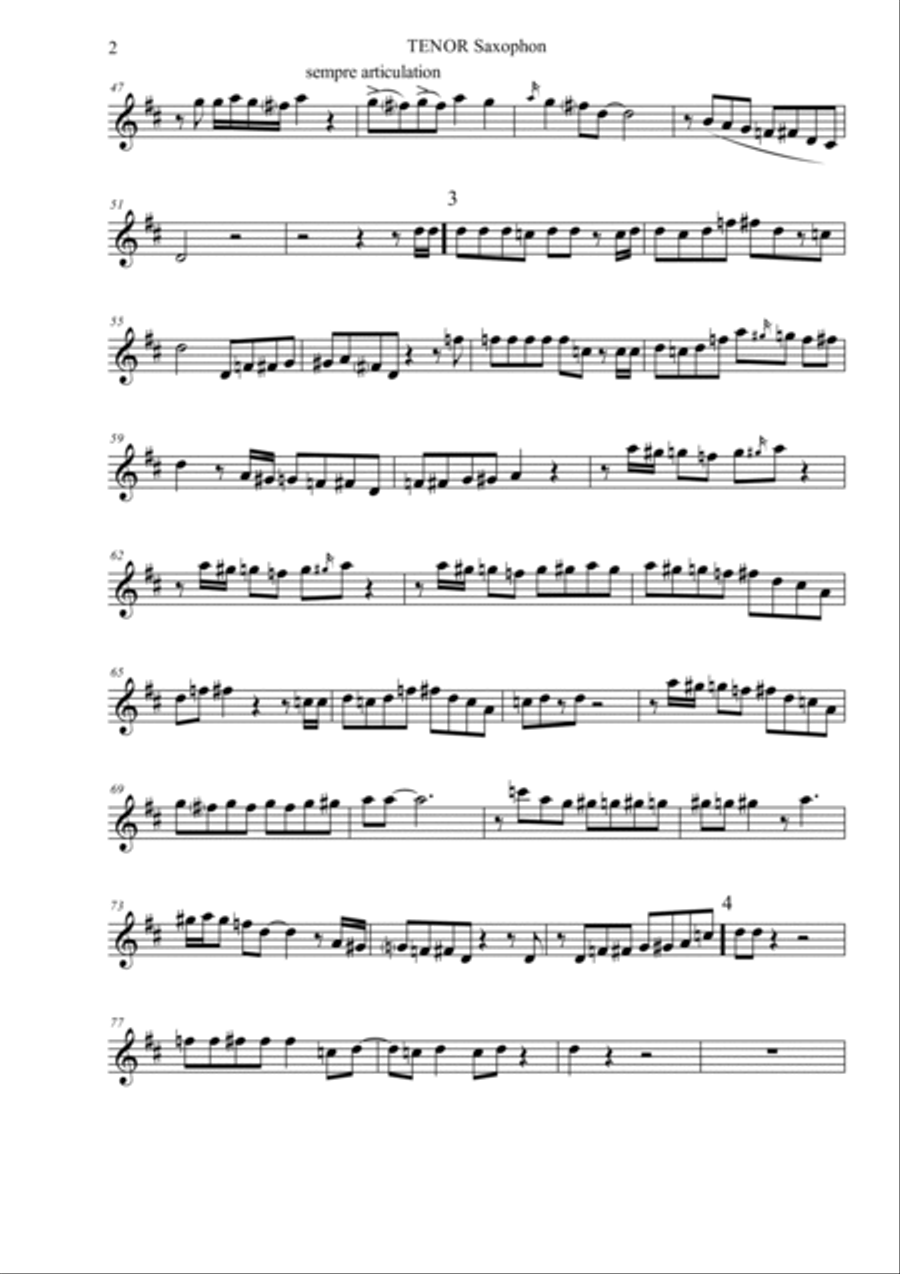 Mustang Sally Tenor Saxophone scores gallery preview page 2