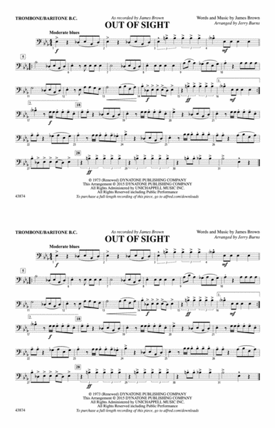 Out of Sight: Trombone/Baritone