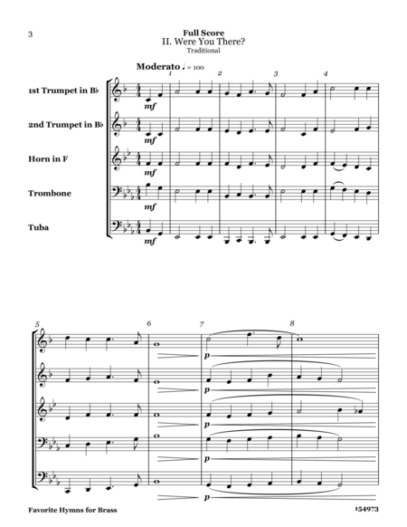 Favorite Hymns for Brass Quintet image number null