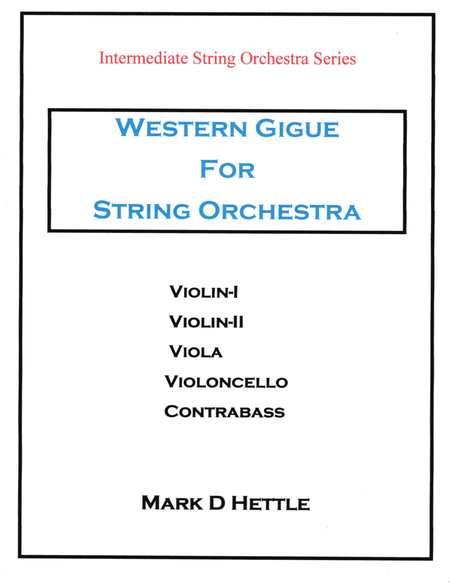 Western Gigue For String Orchestra image number null