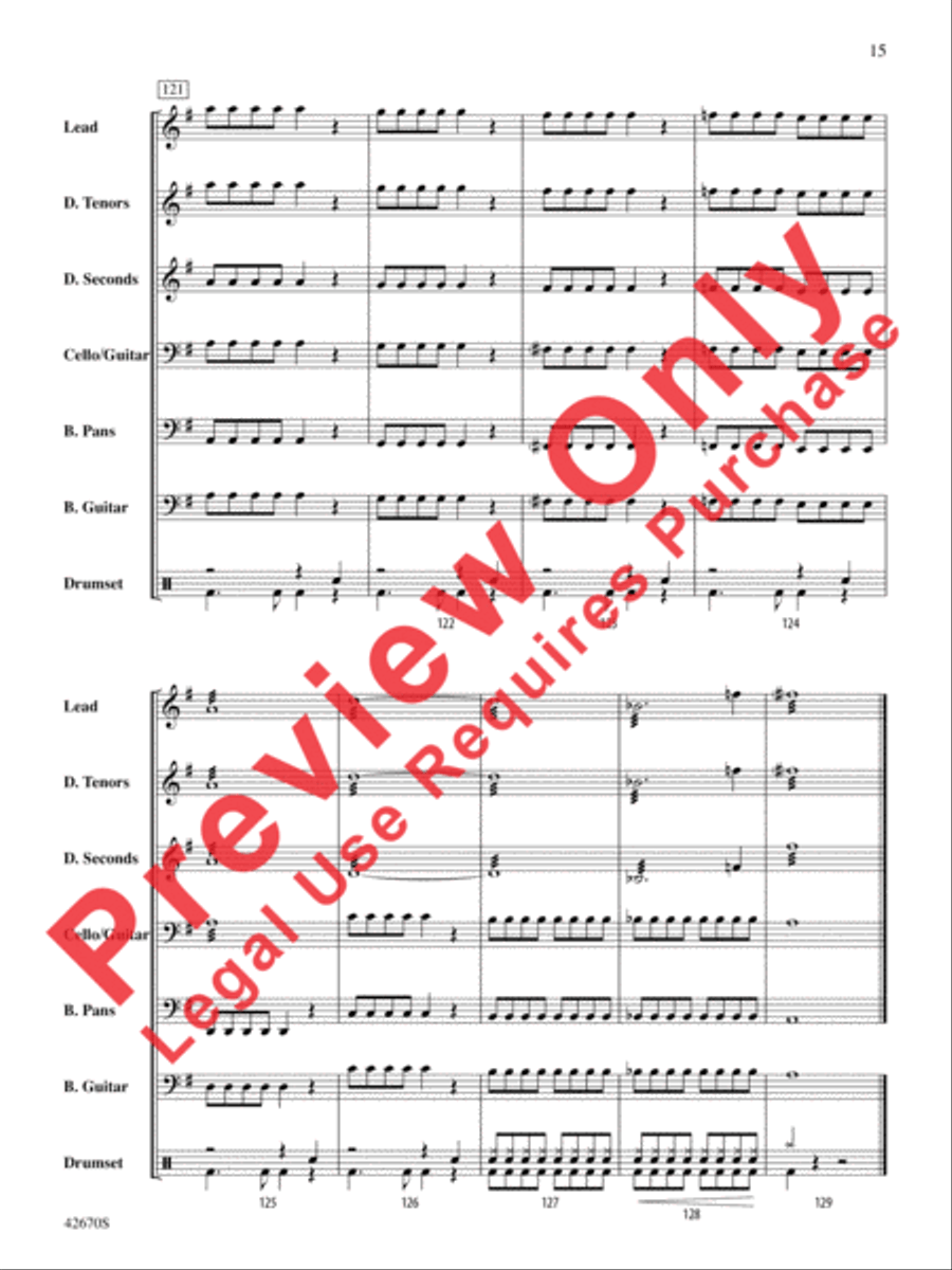 25 or 6 to 4 Steel Drum Band scores gallery preview page 16