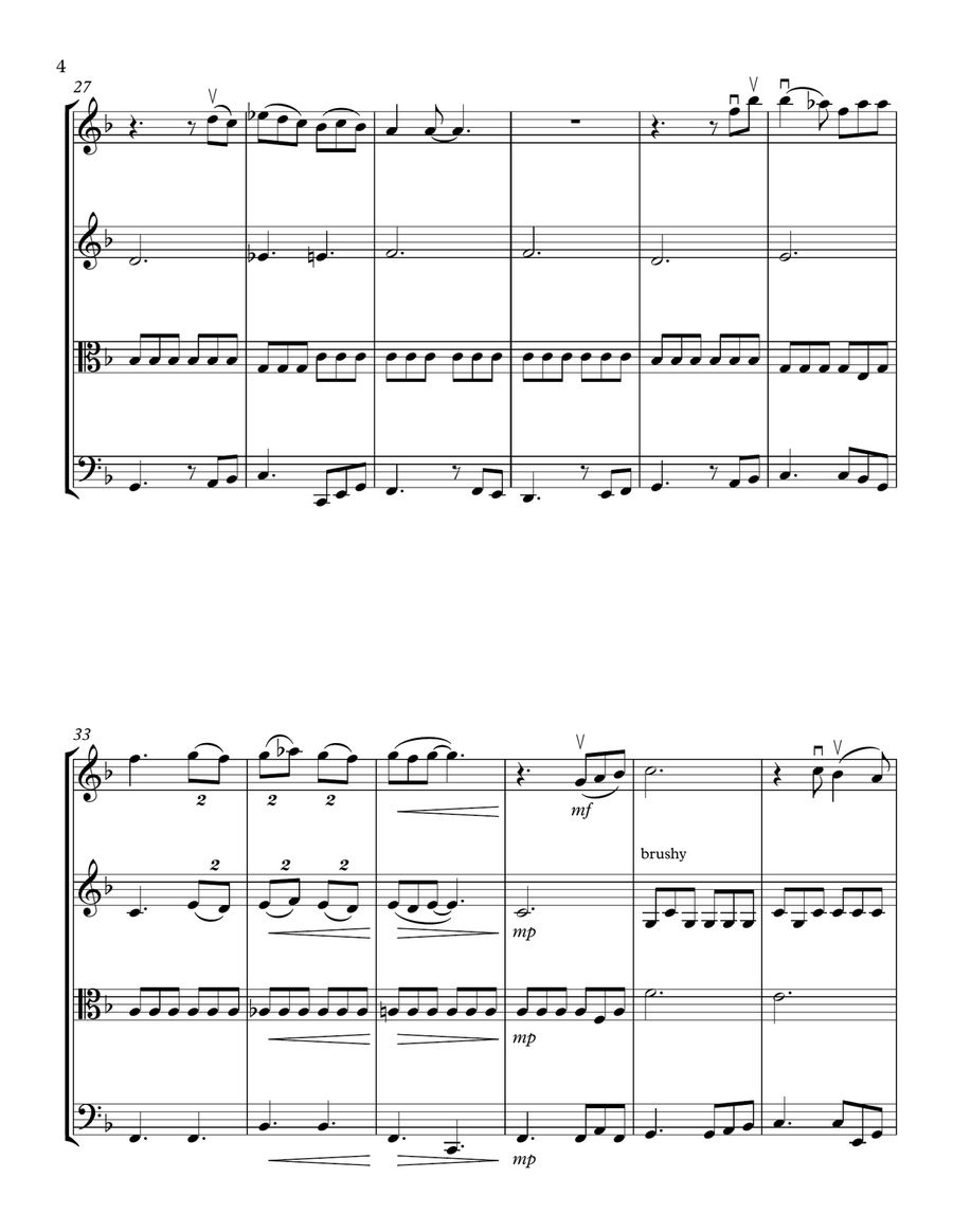 At Last String Quartet scores gallery preview page 4