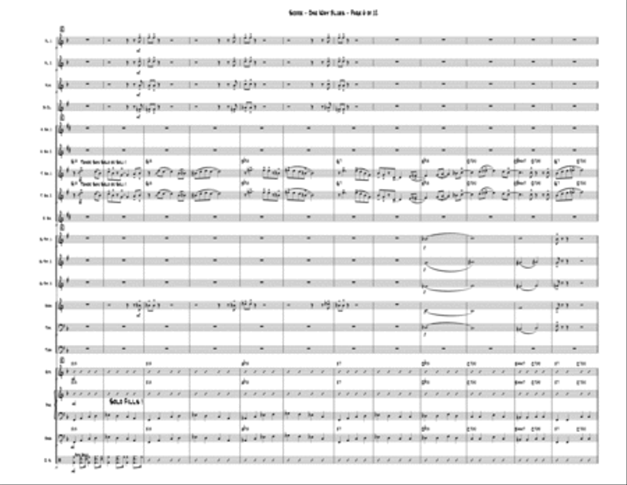 One Way Blues One Way Blues Jazz Ensemble scores gallery preview page 6