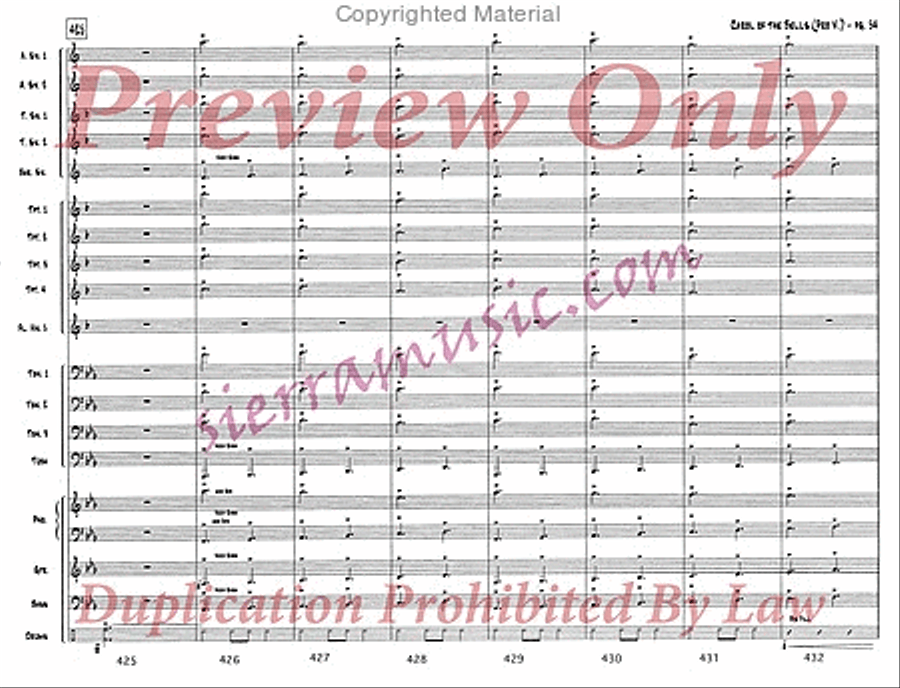 Carol of the Bells (pro) Jazz Ensemble scores gallery preview page 55