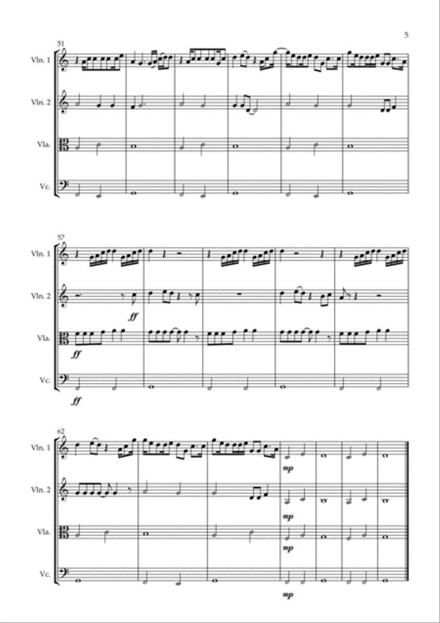 Sorry String Quartet scores gallery preview page 5