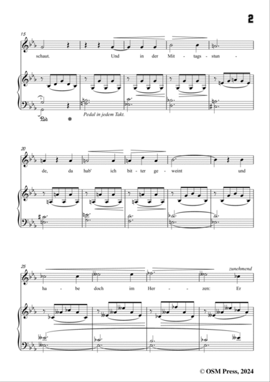 A. Jensen-Ich habe,bevor der Morgen,Op.30 No.2,in E flat Major Voice scores gallery preview page 3