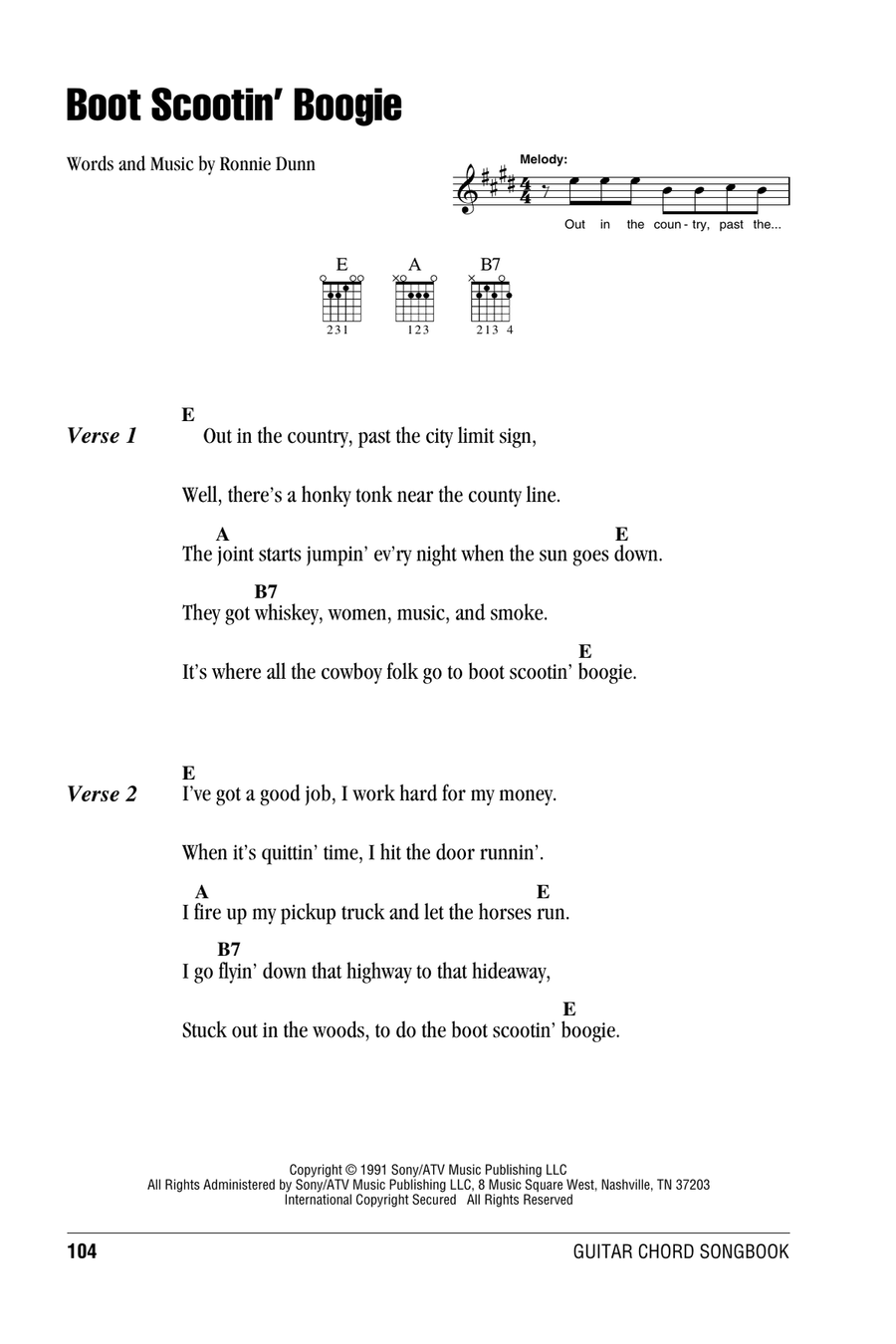 Boot Scootin' Boogie Acoustic Guitar scores gallery preview page 1
