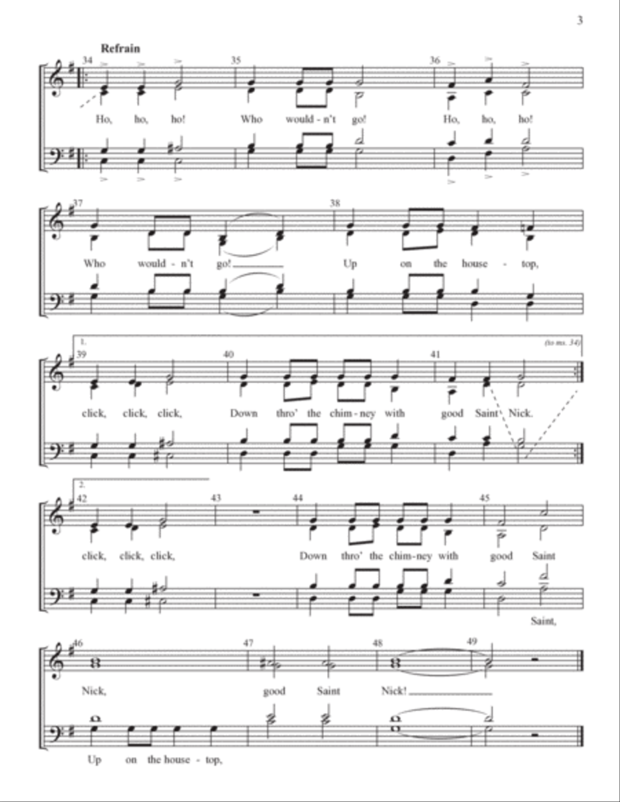 Yuletide Favorites (Volume I) 4-Part scores gallery preview page 3