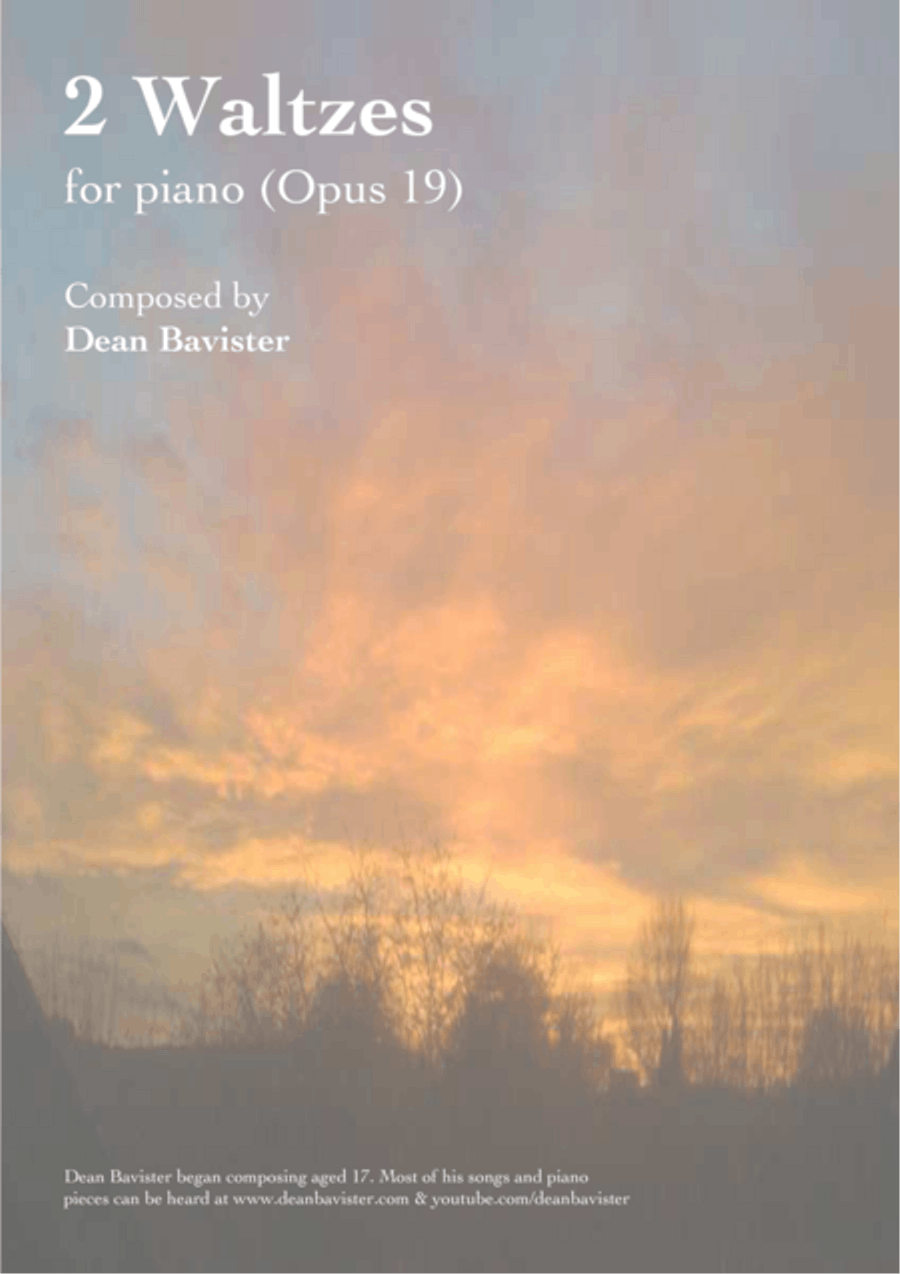 2 Waltzes for Piano (Opus 19) Piano Solo scores gallery preview page 1