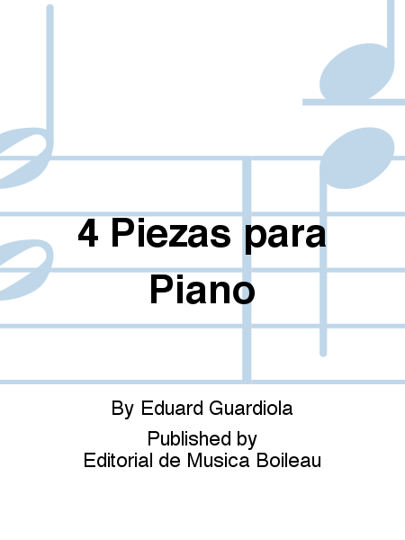 4 Piezas para Piano