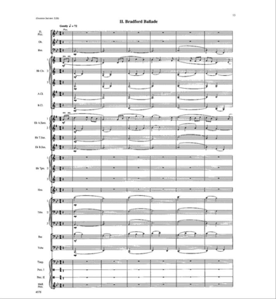 West Highlands Sojourn Concert Band scores gallery preview page 14