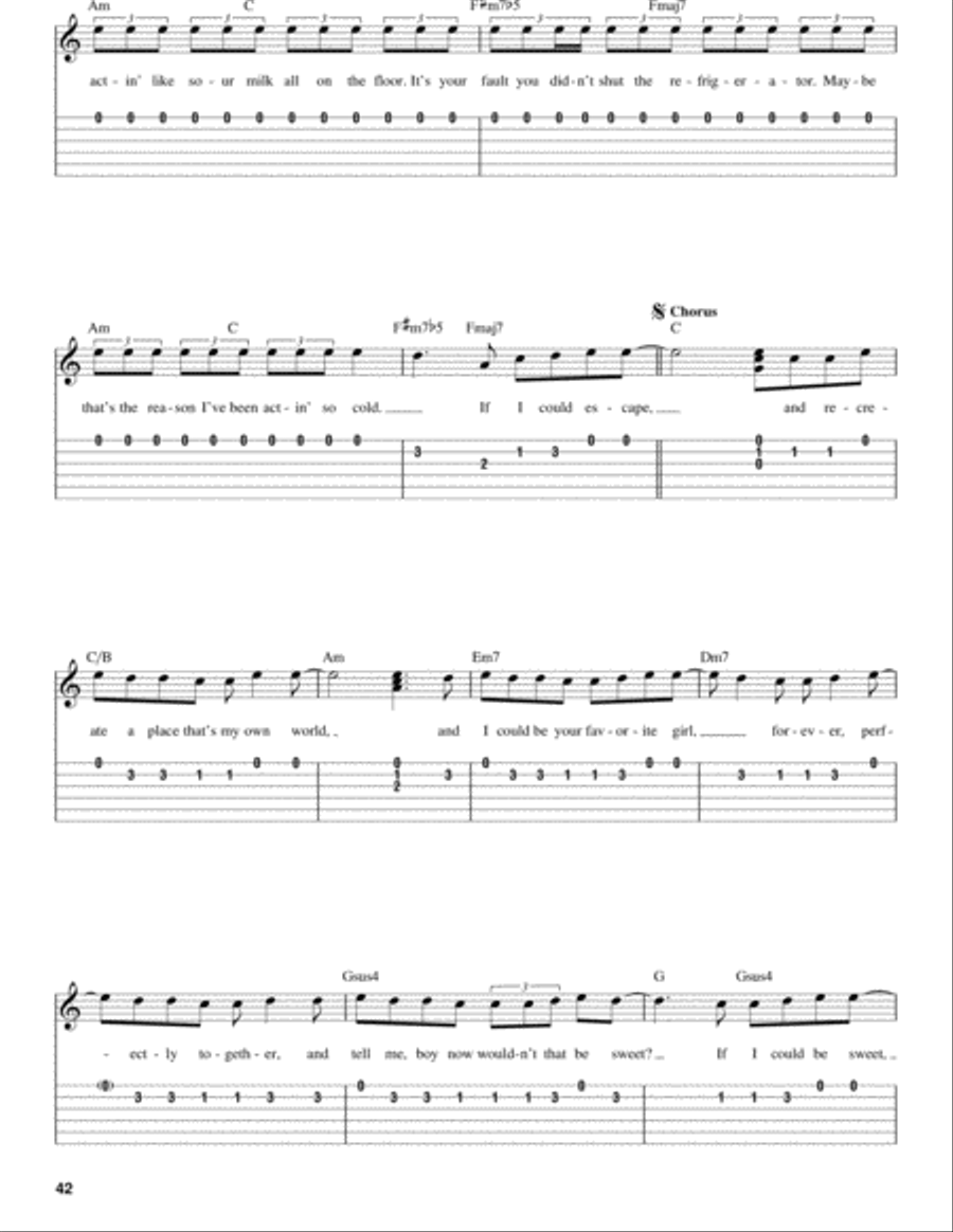 The Sweet Escape Acoustic Guitar scores gallery preview page 2