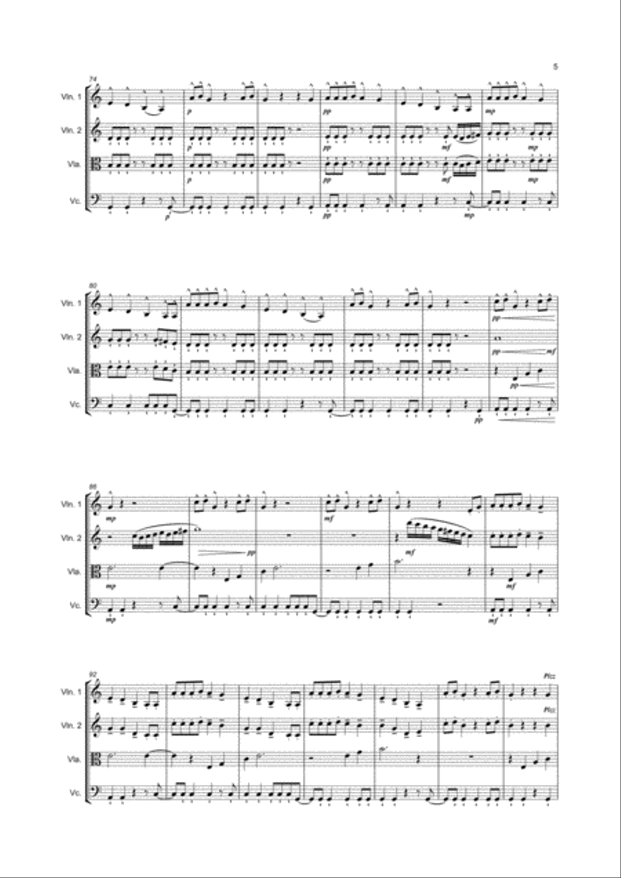 Shake It Off String Quartet scores gallery preview page 5