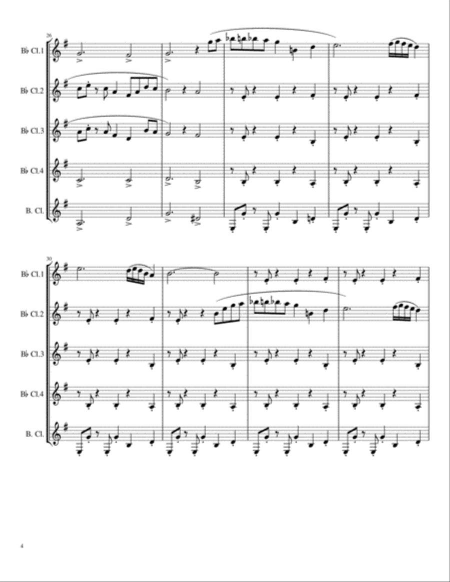 Take Five Woodwind Quintet scores gallery preview page 4