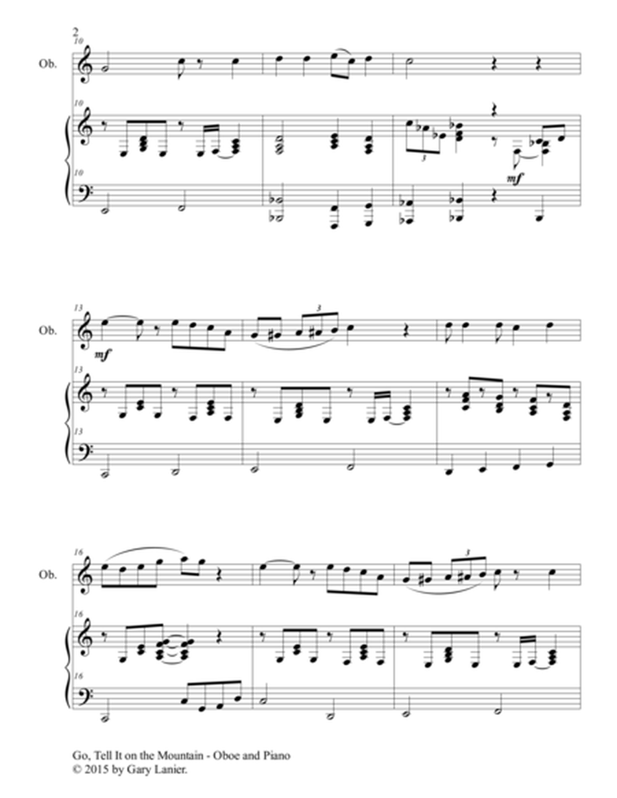 GO, TELL IT ON THE MOUNTAIN (Duet – Oboe and Piano/Score and Parts) image number null