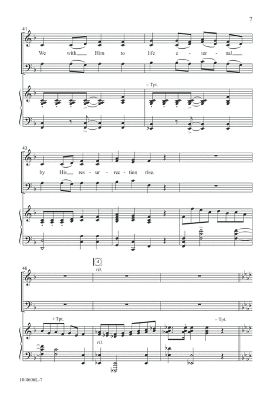 Canticle for Easter Day Canticle for Easter Day 4-Part scores gallery preview page 7