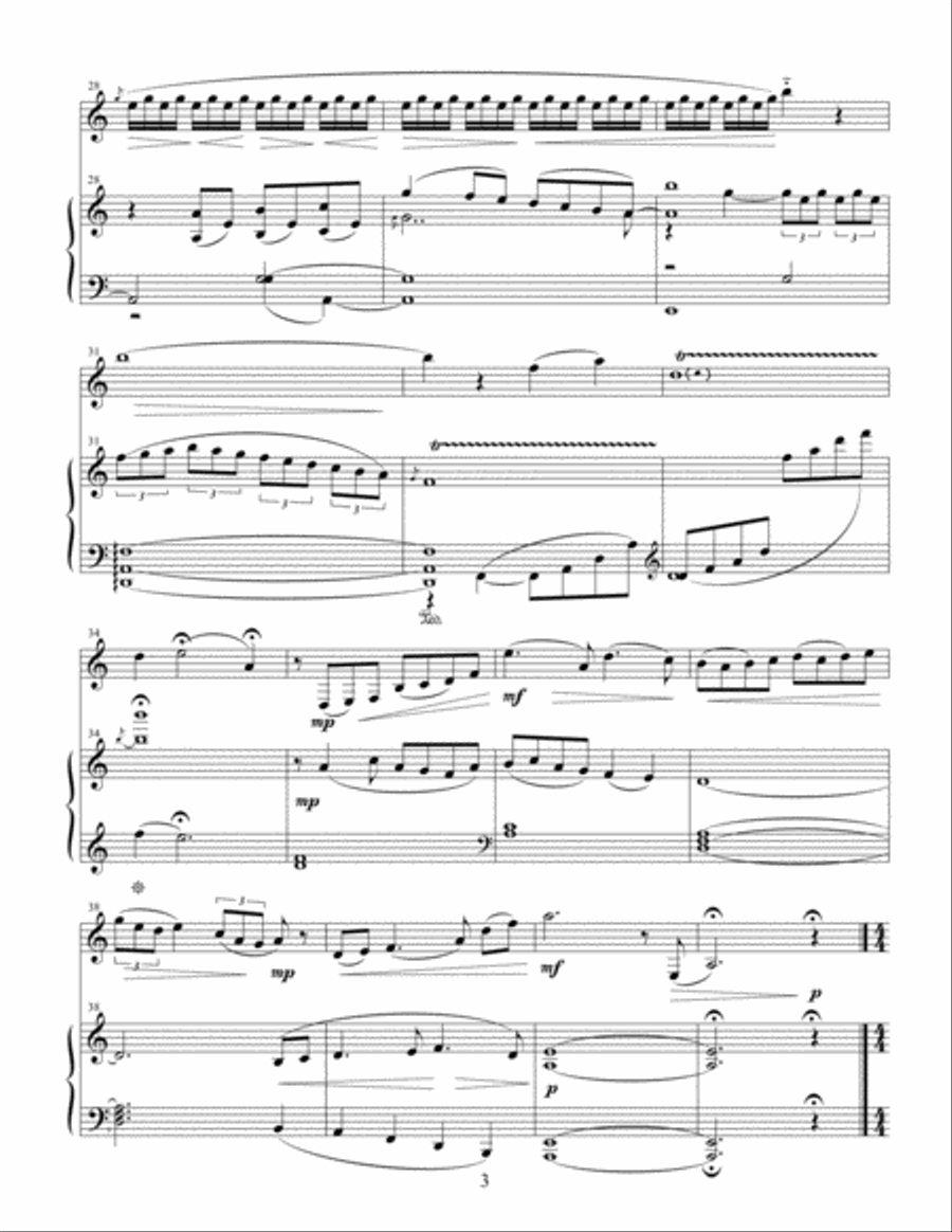 Explorations for Clarinet and Piano [Score and Part] Clarinet Solo scores gallery preview page 3