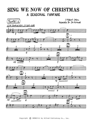 Sing We Now of Christmas (A Seasonal Fanfare): 1st B-flat Trumpet