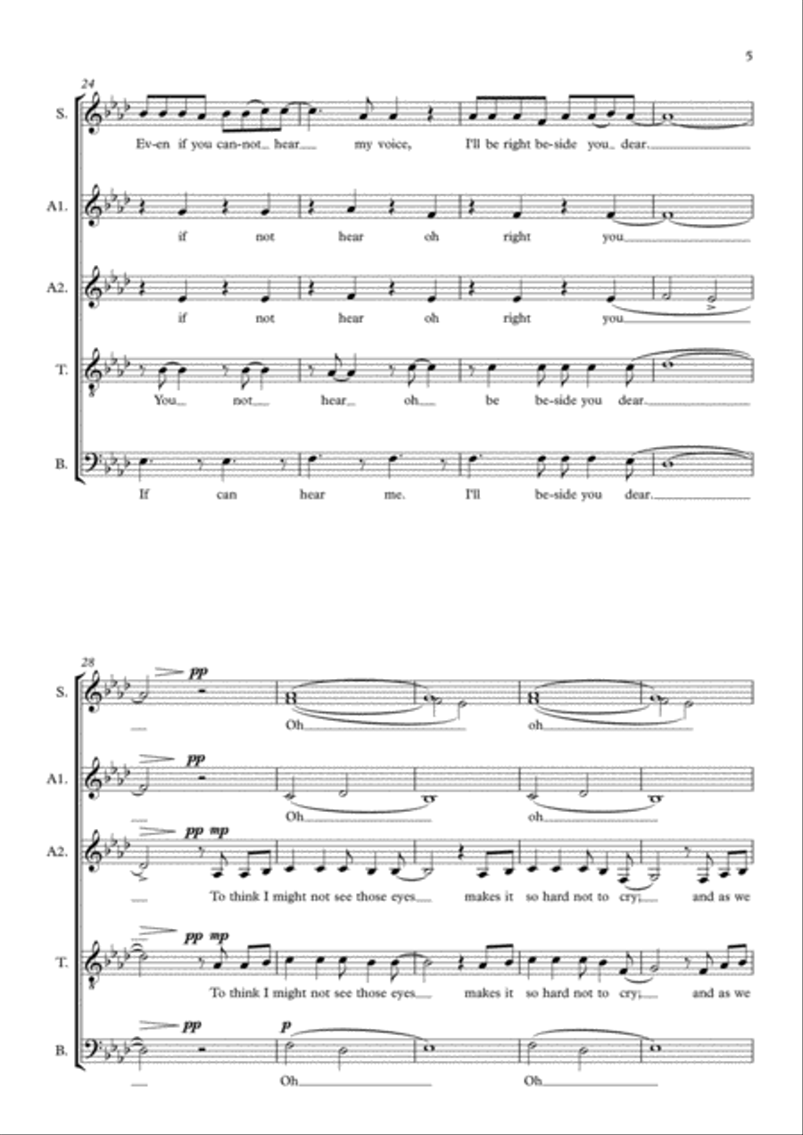 Run Run 4-Part scores gallery preview page 5