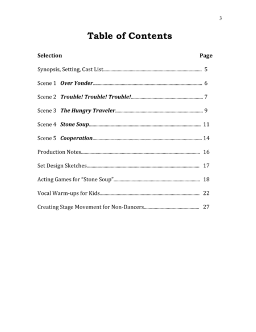Stone Soup - Director's Script Small Ensemble scores gallery preview page 2