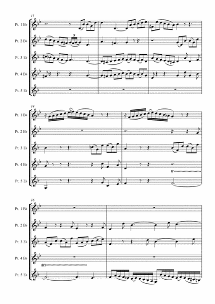 Brass Quintet - Four 3-Part Inventions image number null