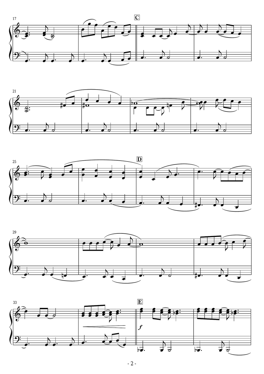 Only Yesterday Easy Piano scores gallery preview page 2