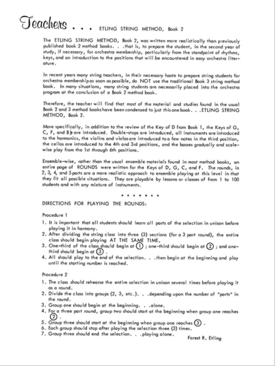 Etling String Class Method, Book 2