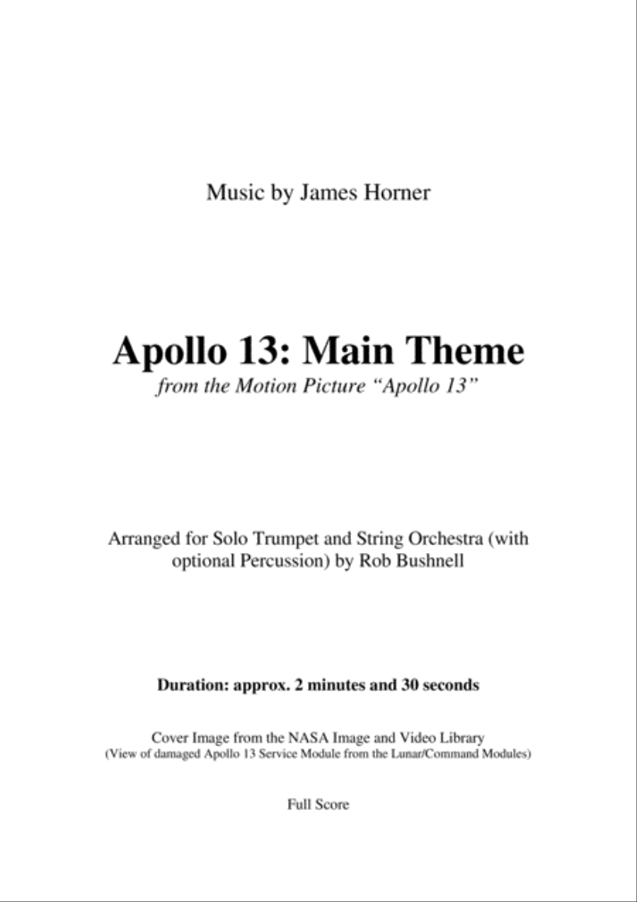 Main Title - Apollo 13 String Orchestra scores gallery preview page 2