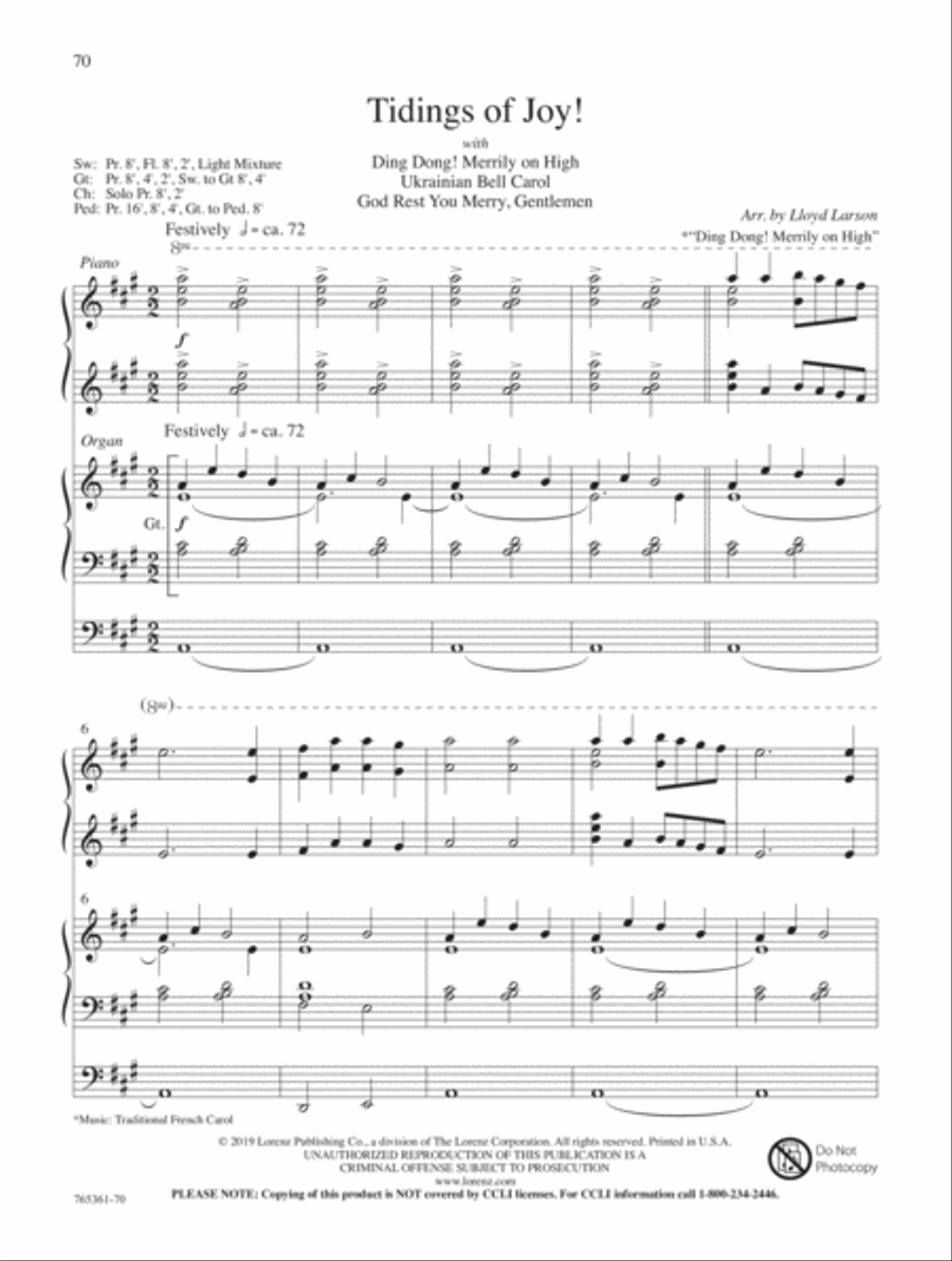 Symphony of Praise Organ scores gallery preview page 18