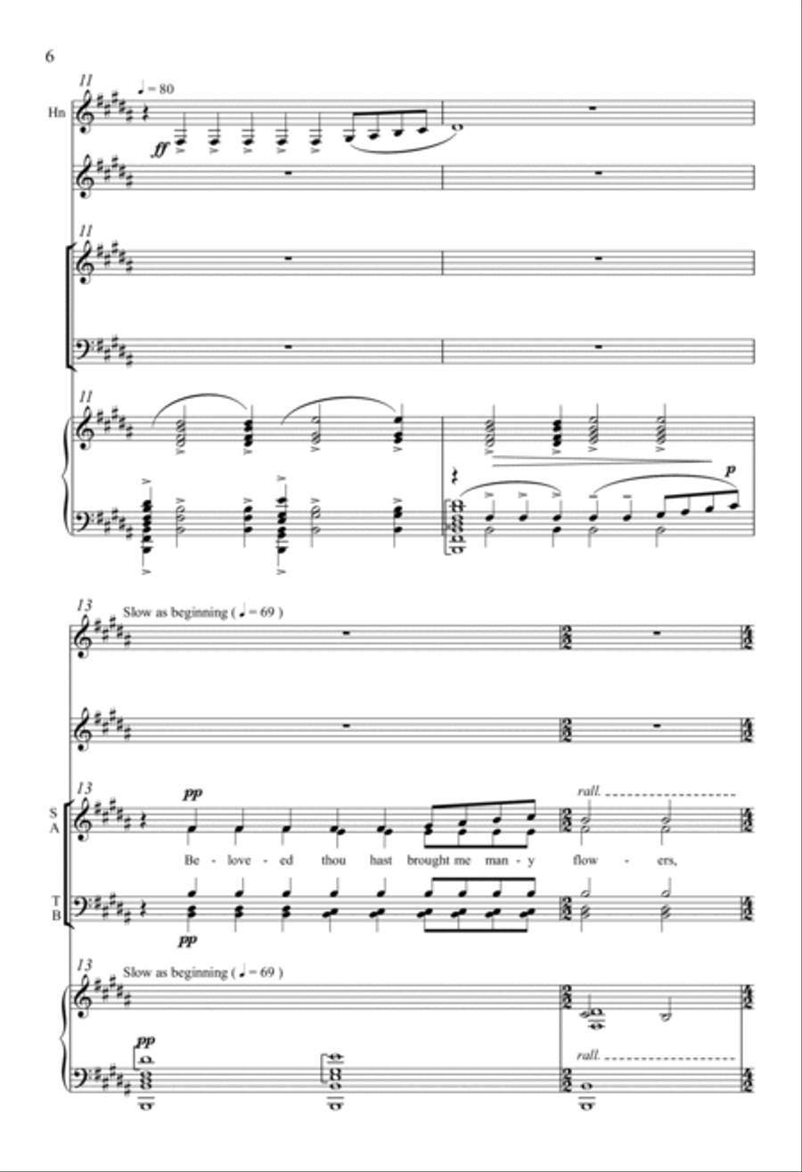 How Do I Love Thee How Do I Love Thee 4-Part scores gallery preview page 4
