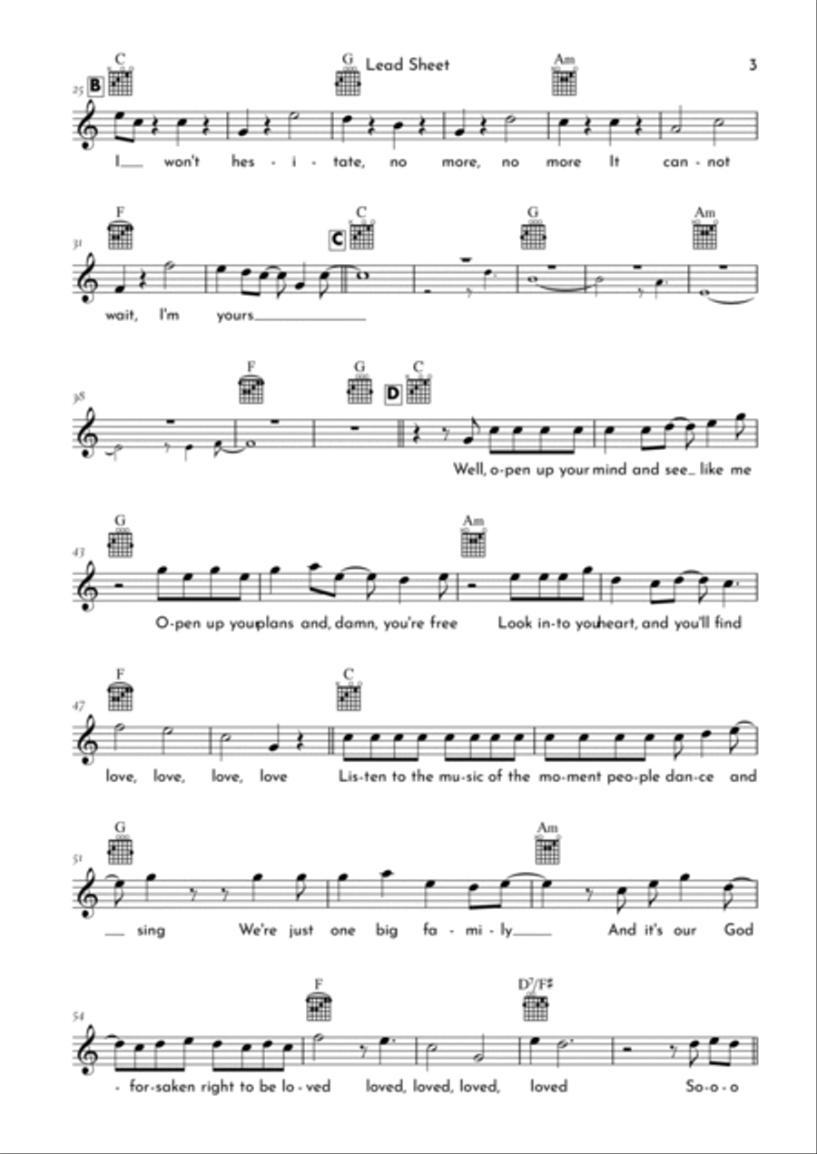 I'm Yours I'm Yours Electric Guitar scores gallery preview page 3