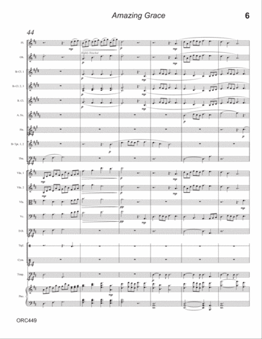 AMAZING GRACE.- Full Orchestra Full Orchestra scores gallery preview page 6