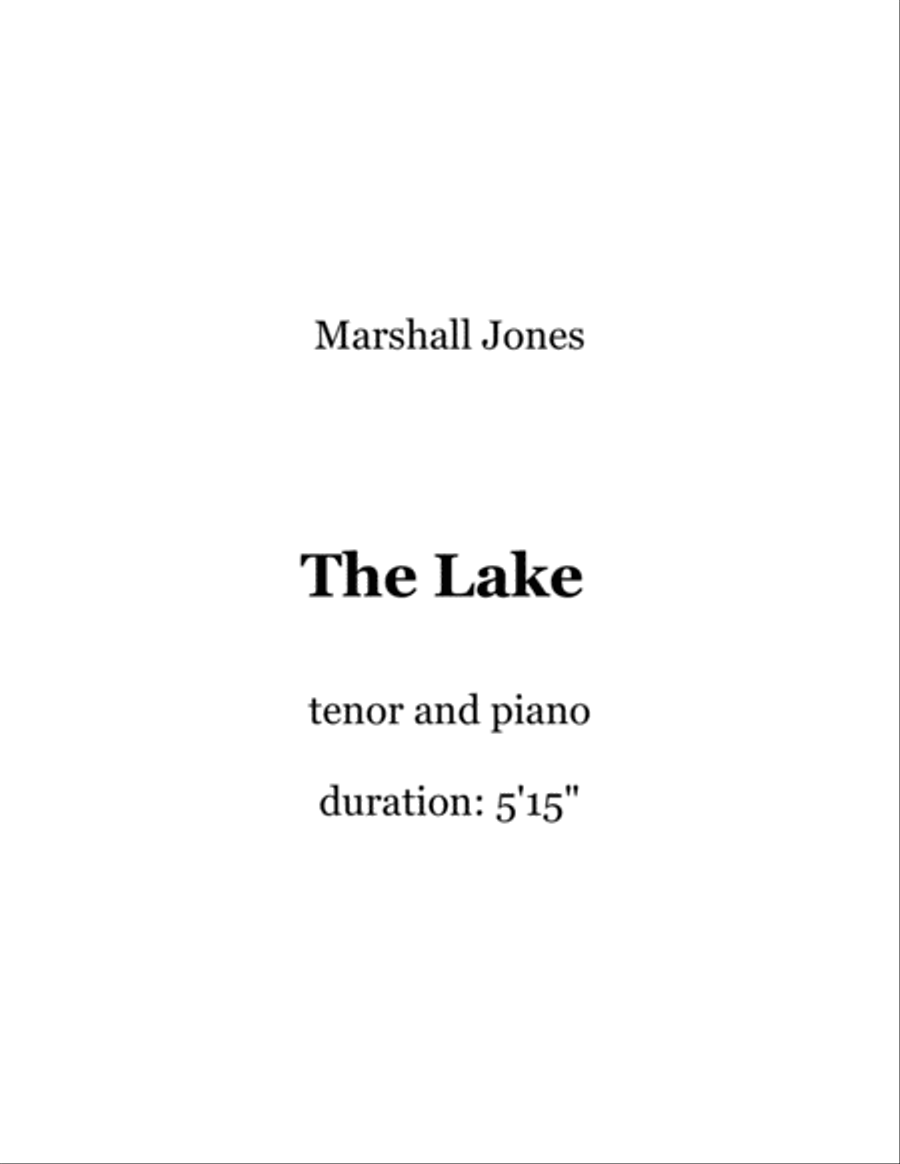 The Lake Voice scores gallery preview page 1