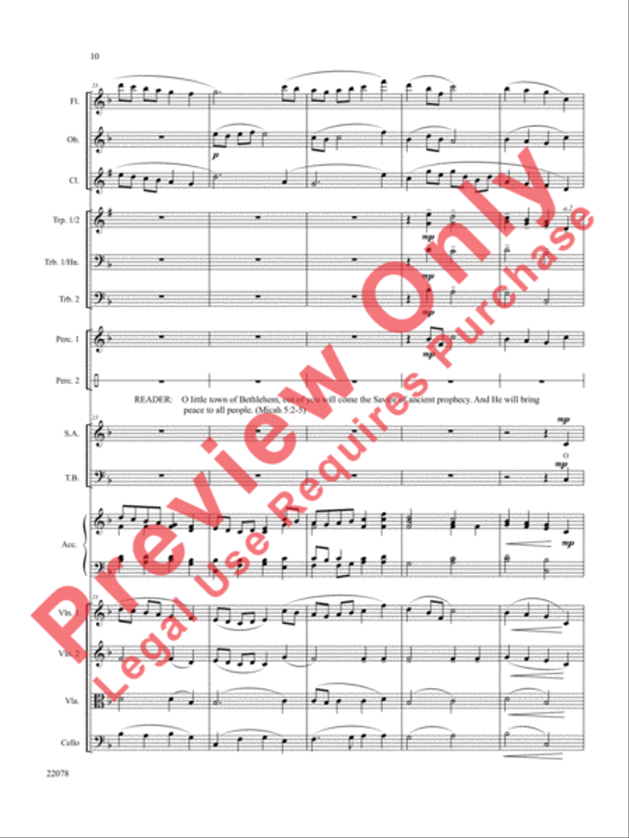 A Christmas Carol (Instrumental Parts) Choir scores gallery preview page 11