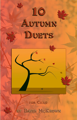 Book cover for 10 Autumn Duets for Cello