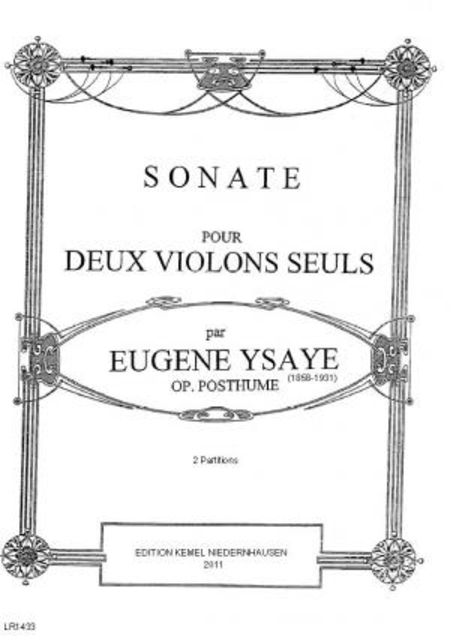 Sonate : pour deux violons seuls, op. posthume
