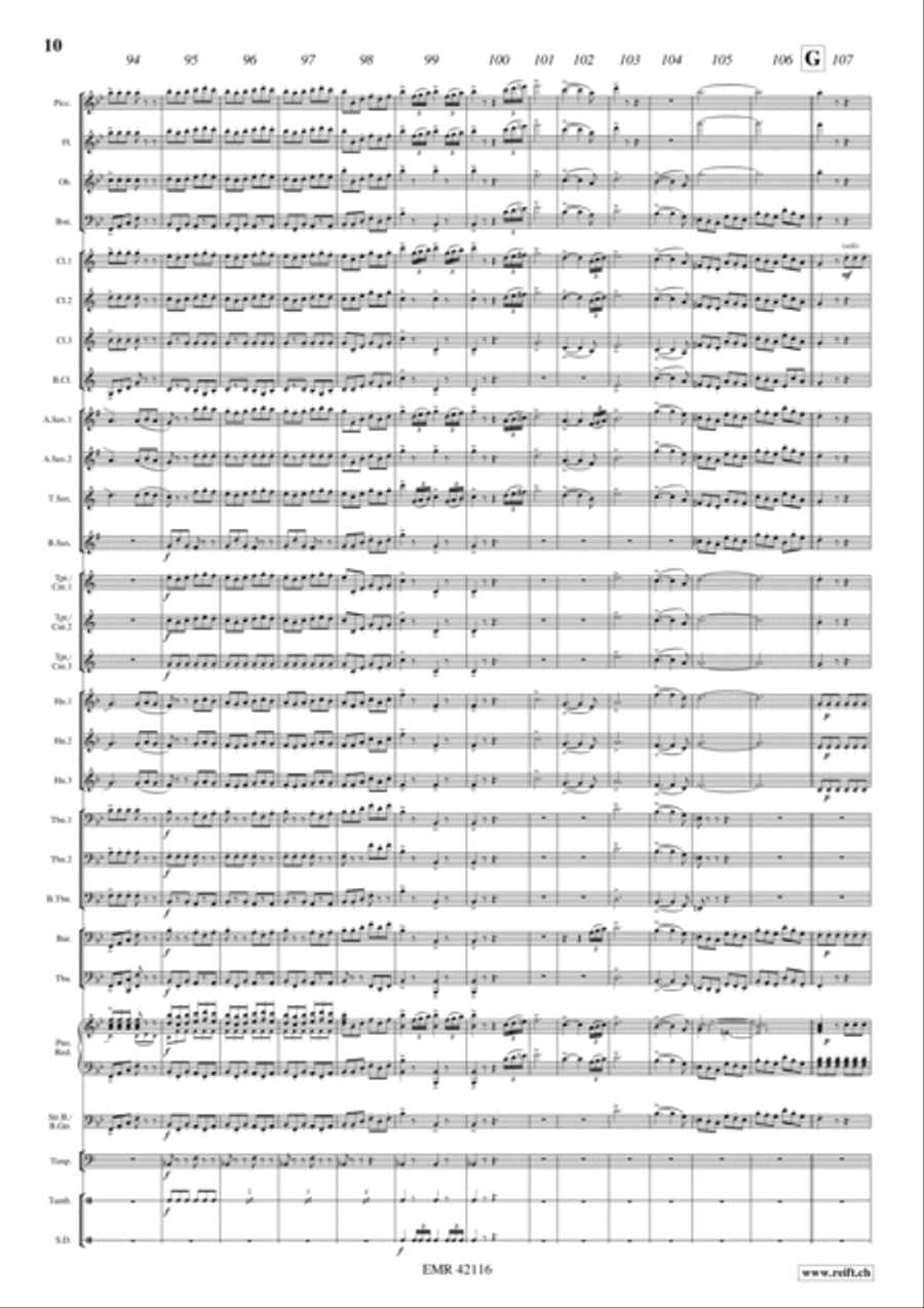 Largo Al Factotum Largo Al Factotum Concert Band scores gallery preview page 10