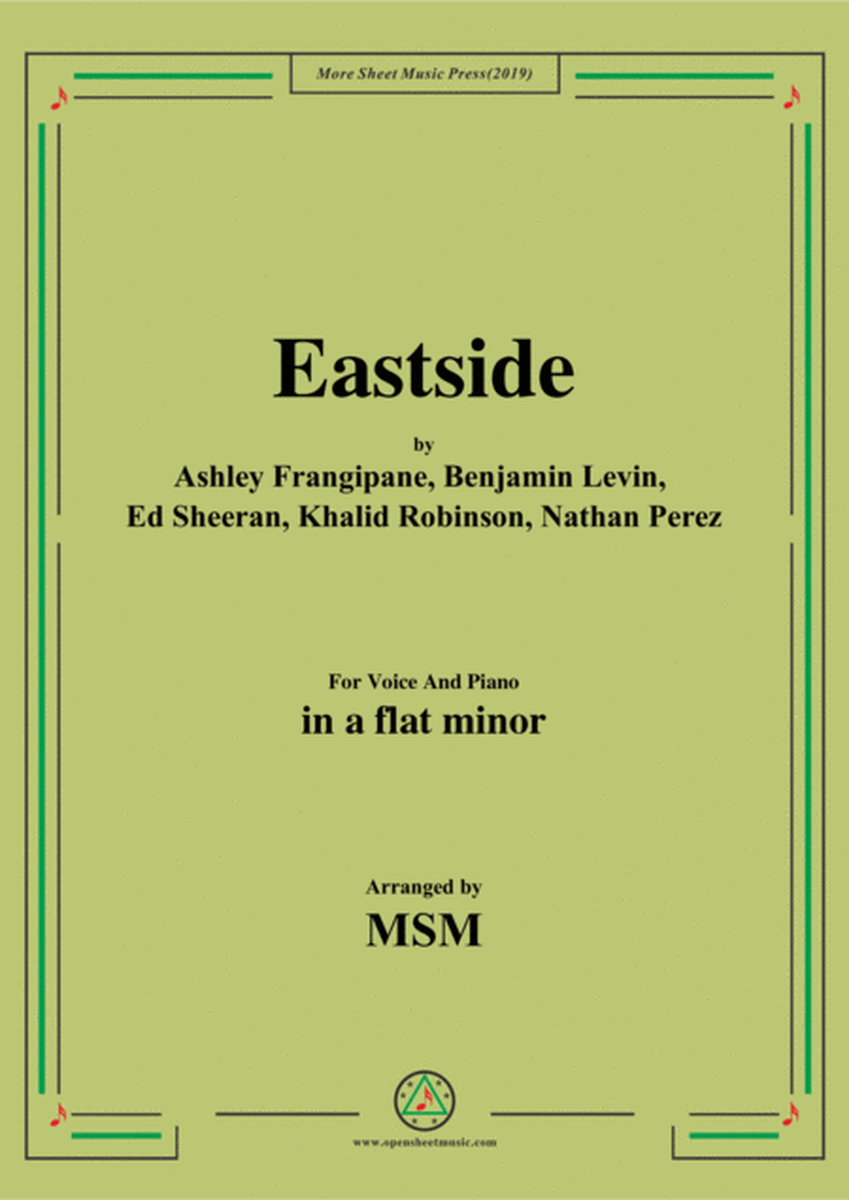 Eastside,in a flat minor,for Voice And Piano