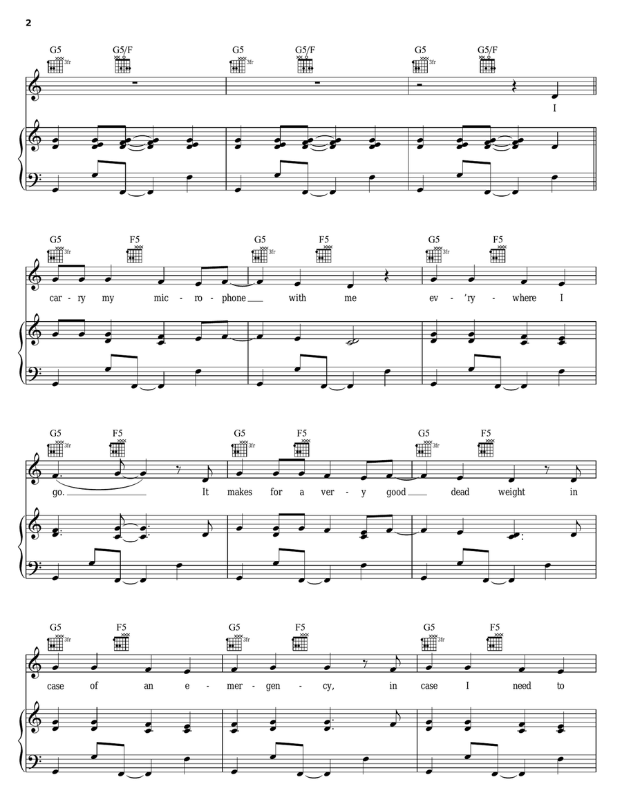 Believer Acoustic Guitar scores gallery preview page 2