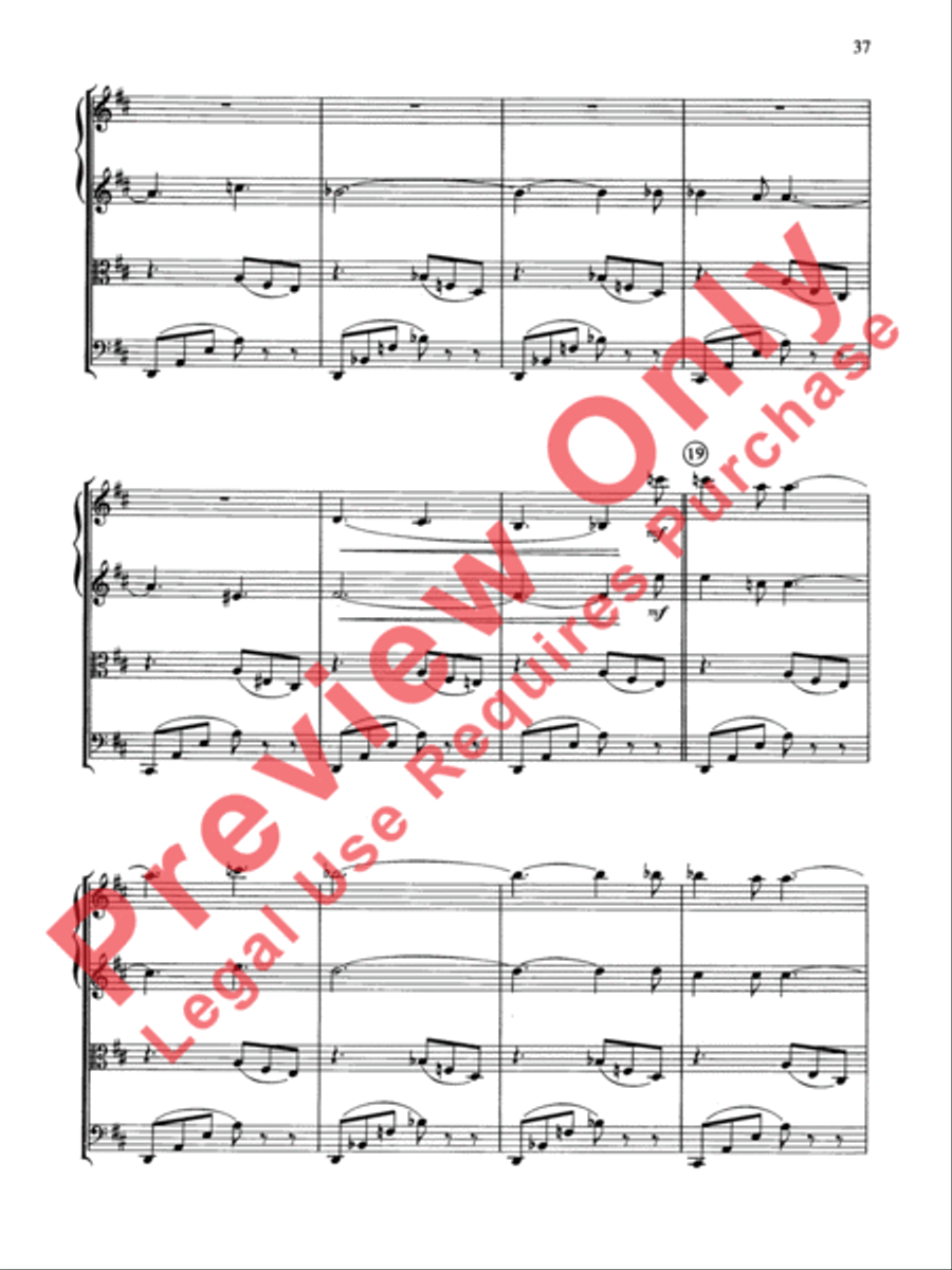 Cole Porter (Classic String Quartets) String Quartet scores gallery preview page 38