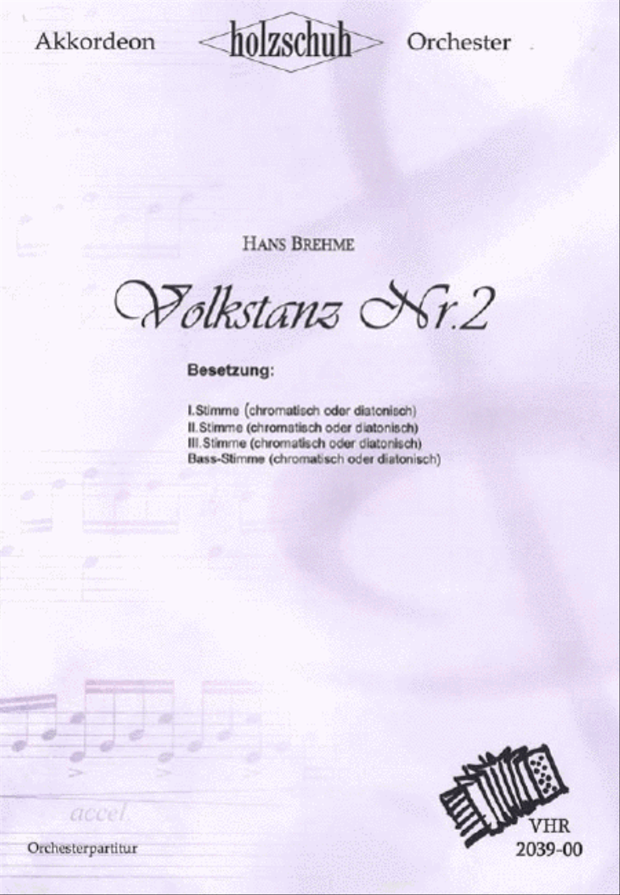 Volkstanz 2 Accordion Orchestra scores gallery preview page 1