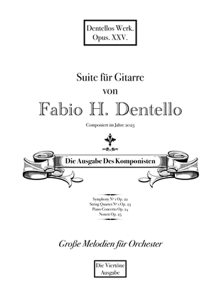 Suite for Guitar No. 1 Op. 25 (1/2) Tablatur