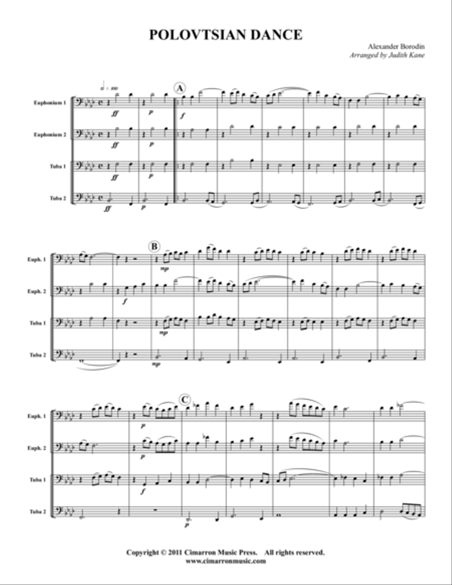 Polovtsian Dance EETT scores gallery preview page 1