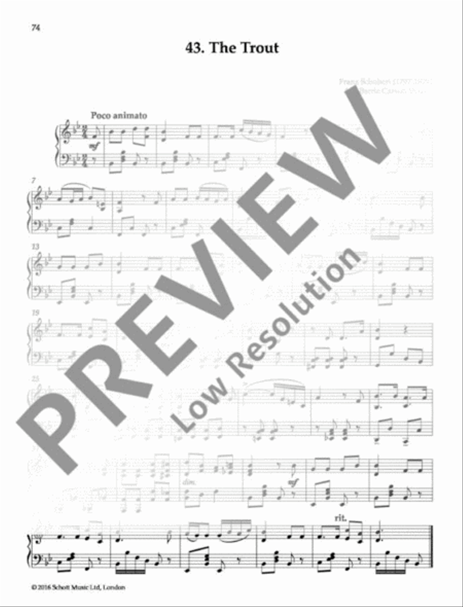 The Trout Piano Solo scores gallery preview page 2