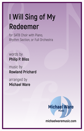 Book cover for I Will Sing of My Redeemer (SATB)