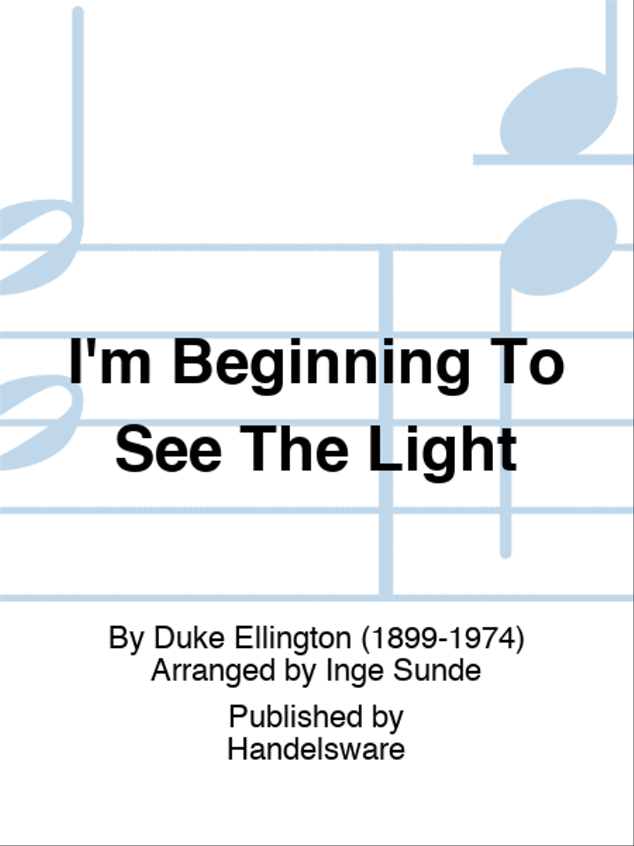 I'm Beginning To See The Light Percussion scores gallery preview page 1