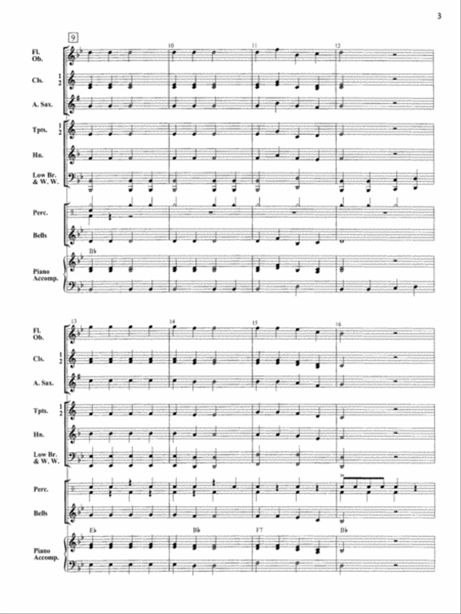 Accent on Performance Holiday Collection Concert Band scores gallery preview page 4