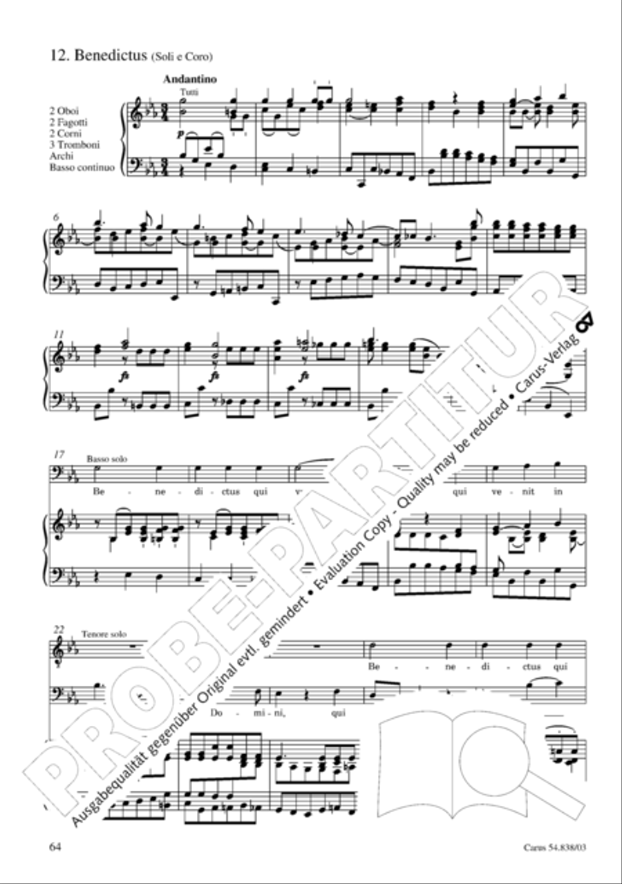 Requiem in B 4-Part scores gallery preview page 69